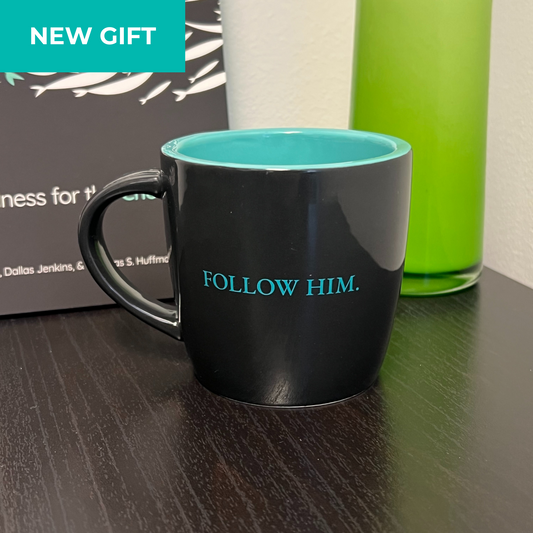 Follow Him Mug