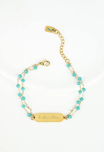 Follow Him Bracelet Gold