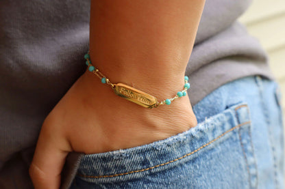 Follow Him Bracelet Gold