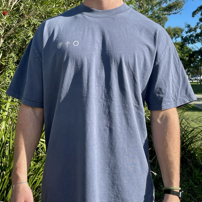 People Must Know 2.0 T-Shirt Faded Denim