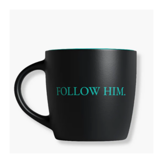 Follow Him Mug